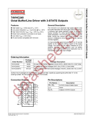 74VHC240MTC datasheet  